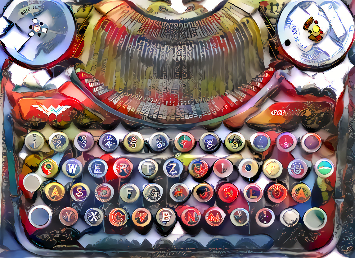 Bottle cap typewriter II