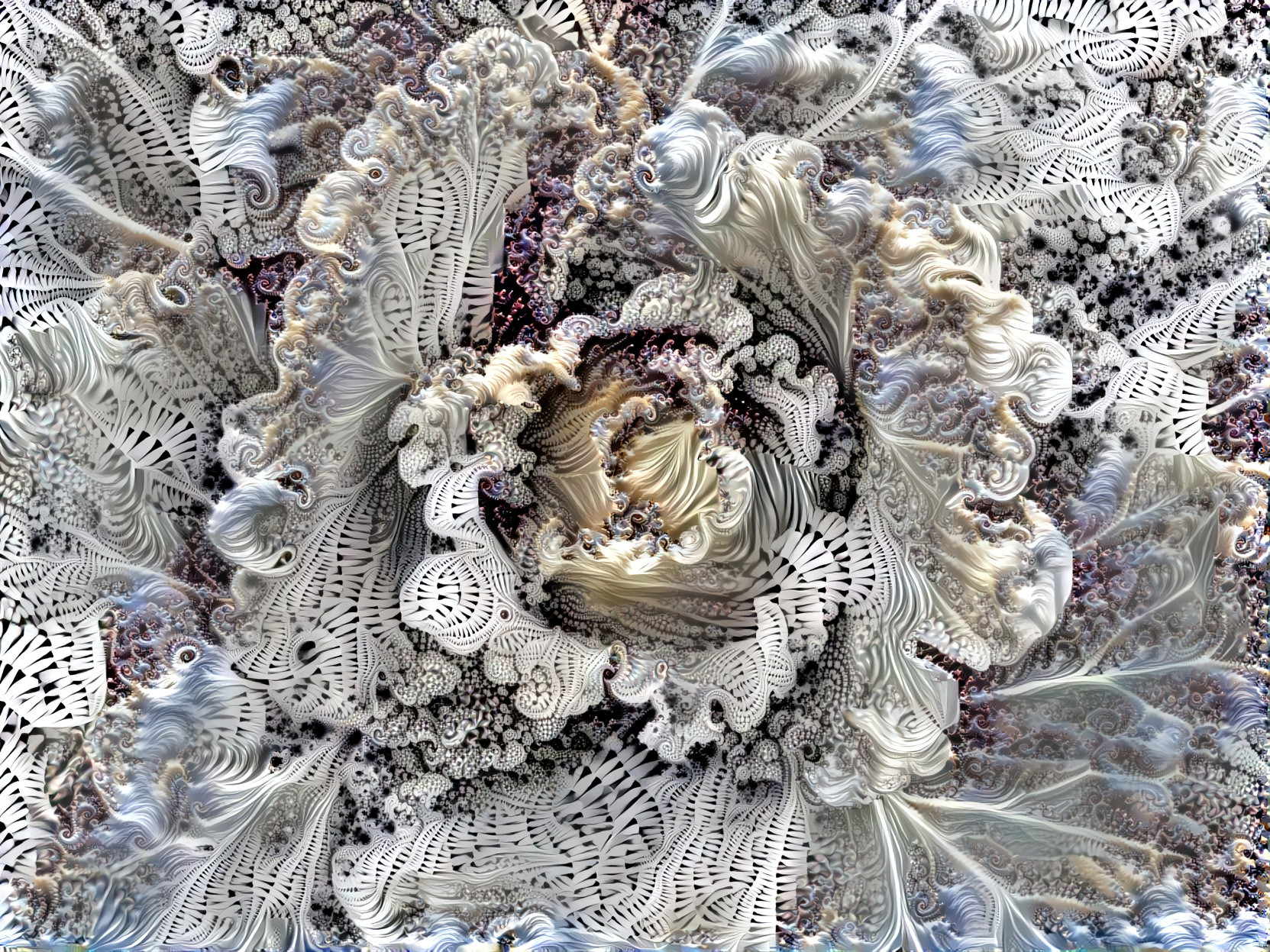 White Fractal Cabbage