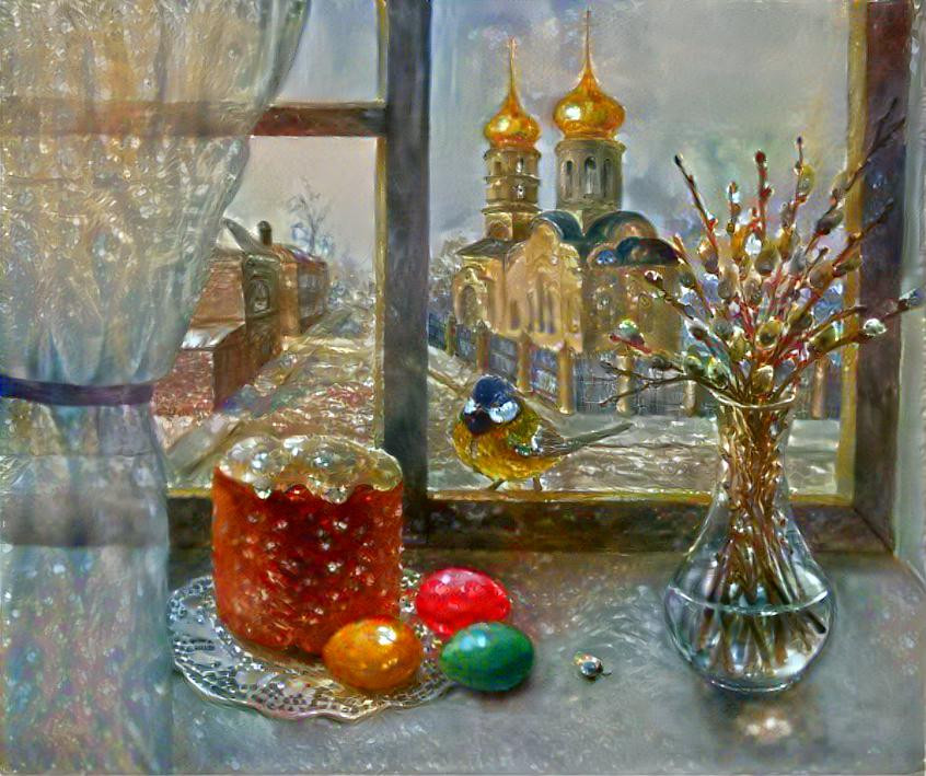 "Easter still life". "Пасхальный натюрморт" 