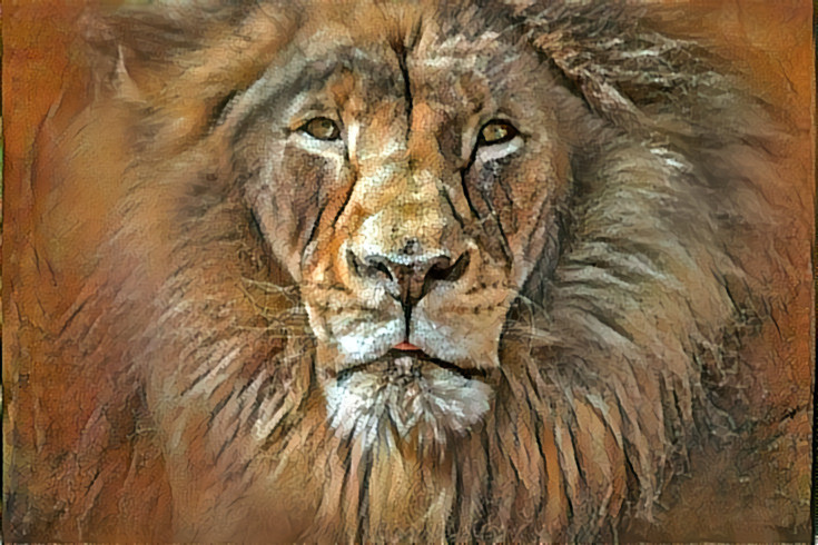 Deep Dream: Lion (Ver.2)