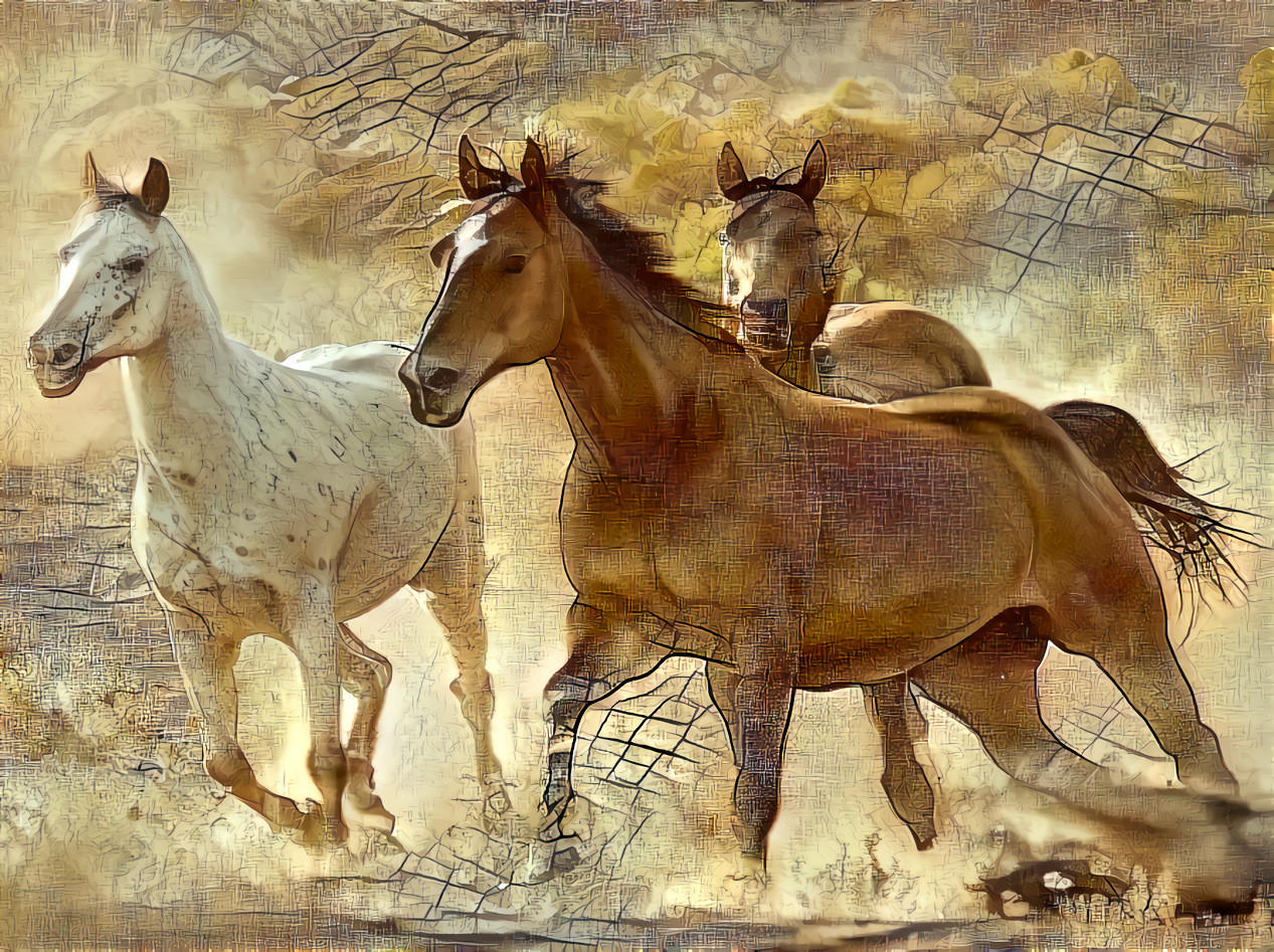 Three horses