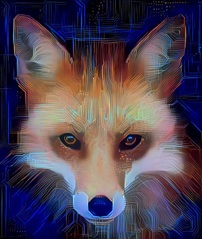 Holographic Cyber fox