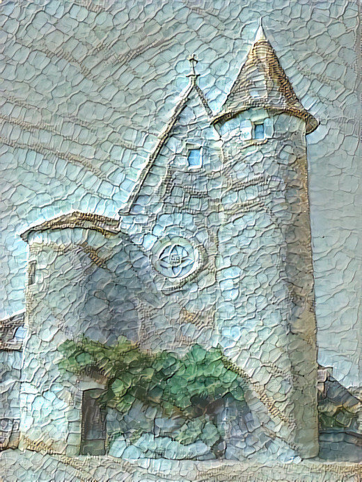 castle made from grey fabric