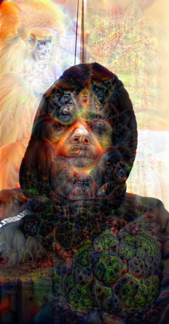 Deep dream nightmare  Hacker man