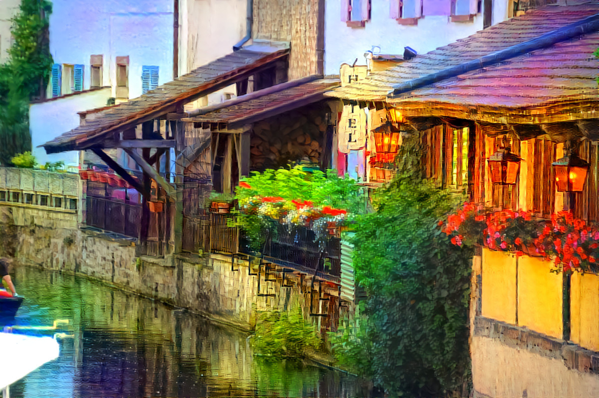 Petite Venise („Klein-Venedig“) am Fluss Lauch in Colmar (France)