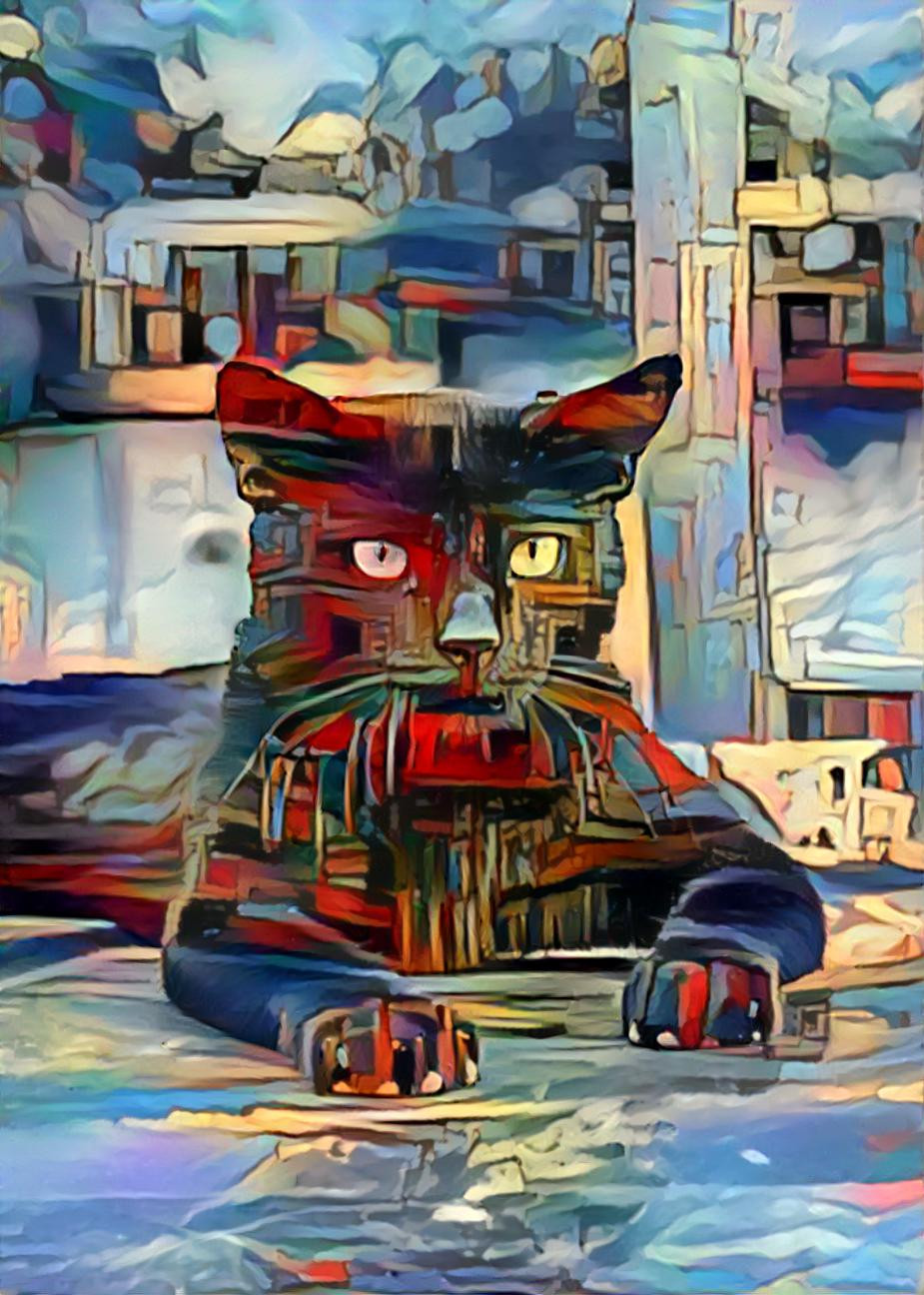 Painted cat