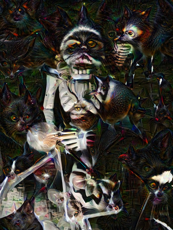 Don't eat stuff off the sidewalk- no matter how good it looks. ~Lux Interior~ Deep dream of an insomnia inspired photo I took this morning.