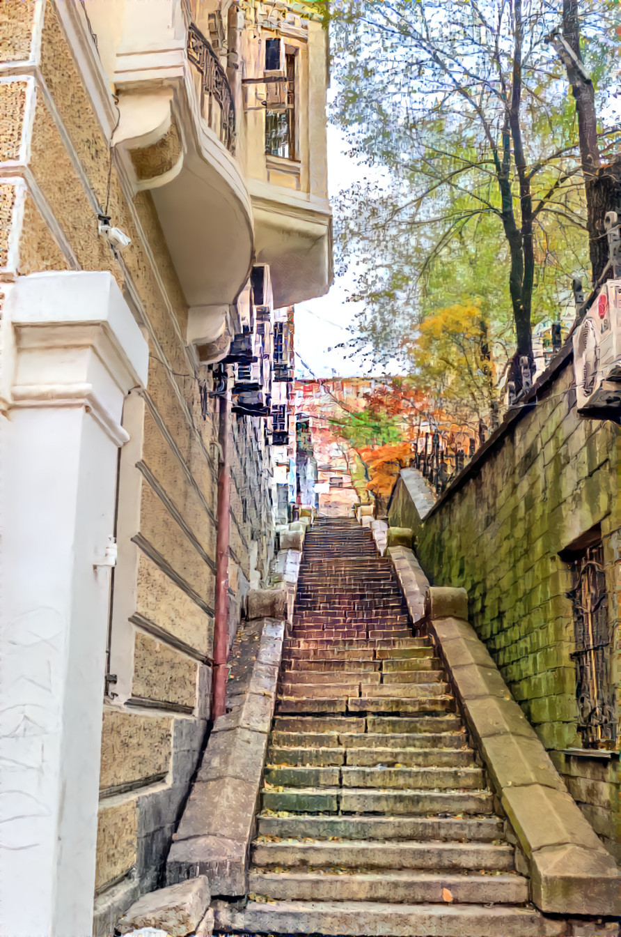 Stairs in Vladivostok. Russia. Almost identical to our Stone Stairs in Warsaw :)