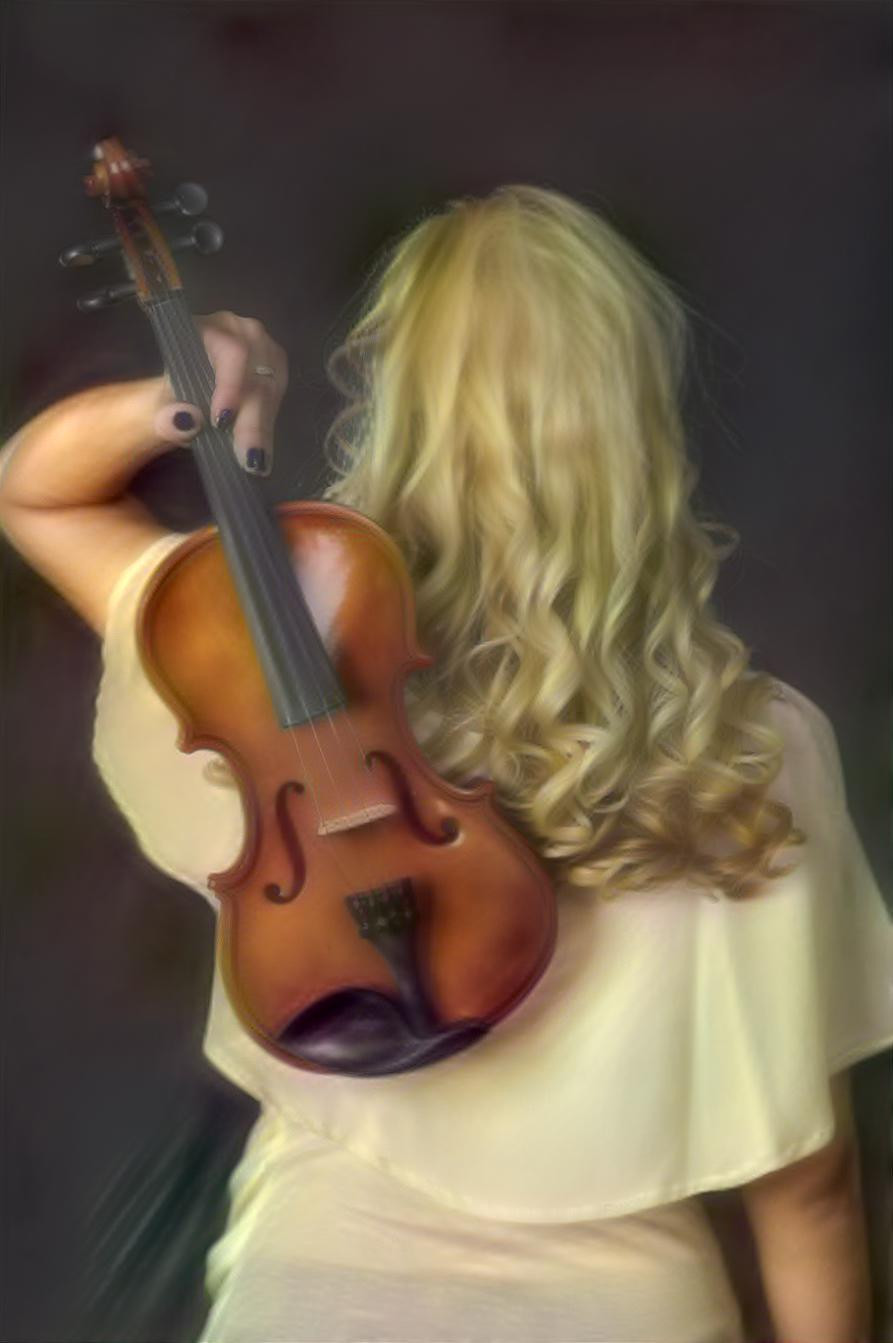 Girl with violin