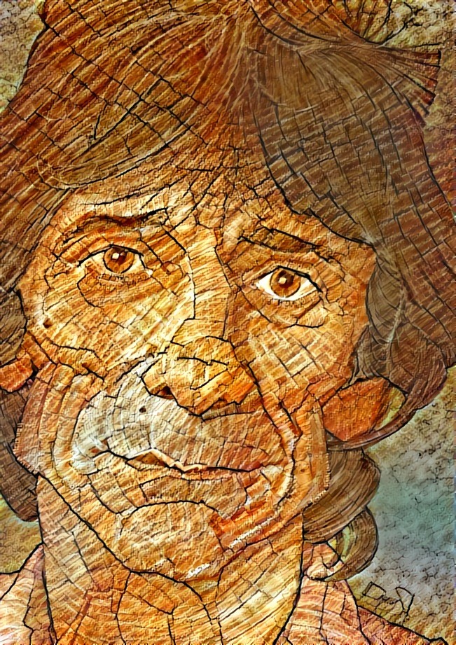 ''Stones and woods'' _ source: ''Ron Wood'' (Rolling Stones) - artwork by Stavros Damos _ (191120)