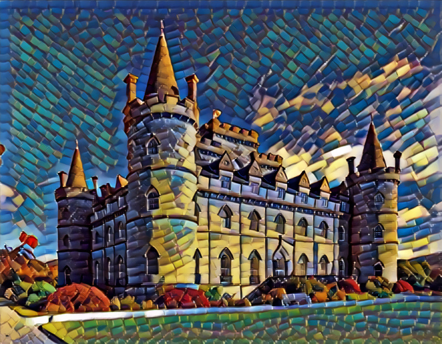 Painted castle