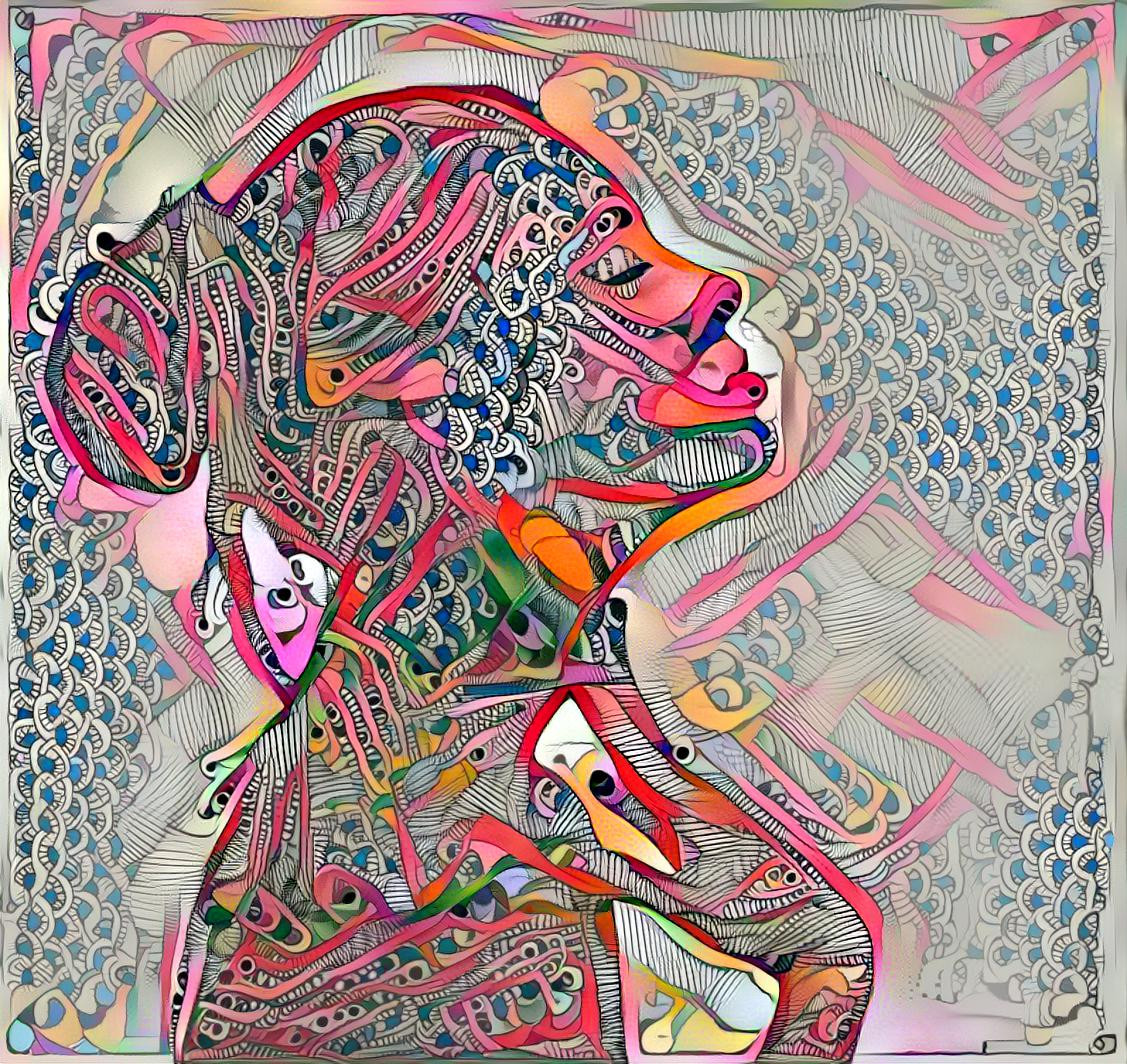 Psychedelic lady