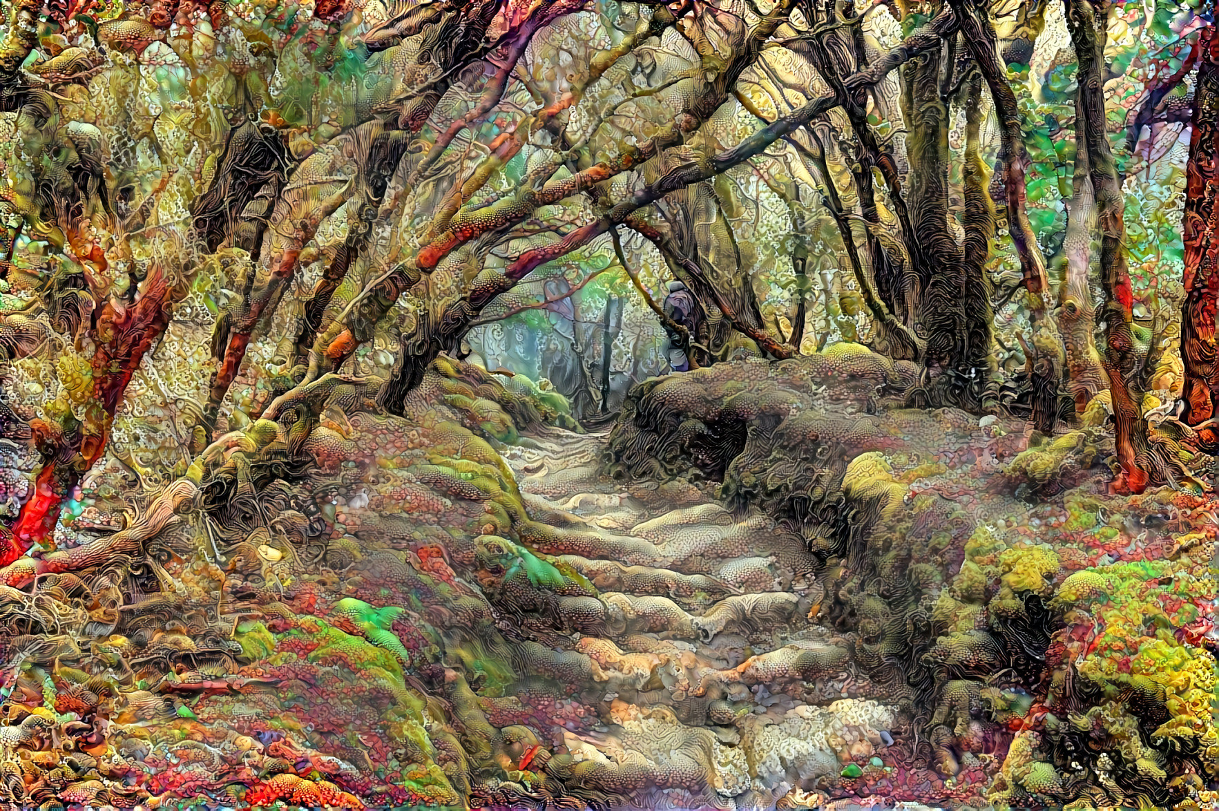 Psychedelic Forest Trail