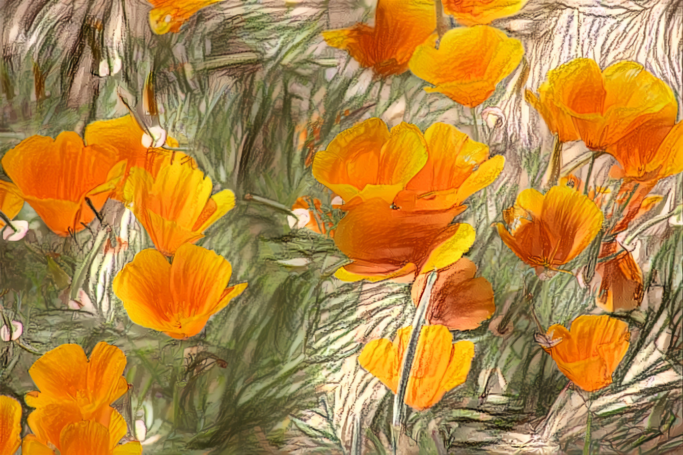 Wild California Poppies