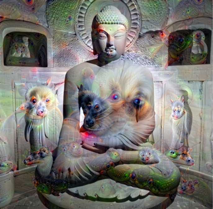 Stone budda with your eyes