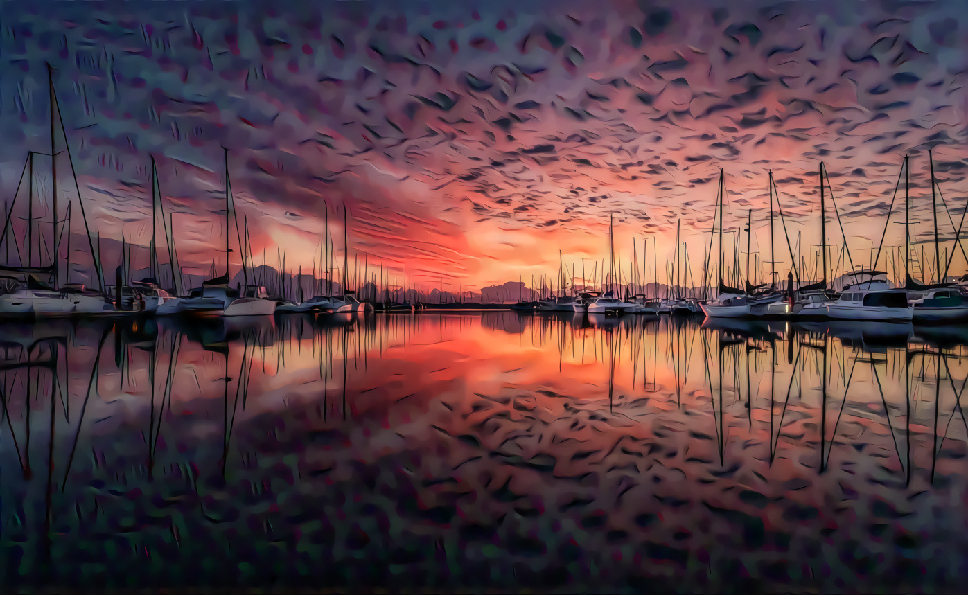 Sunrise on the Yachts