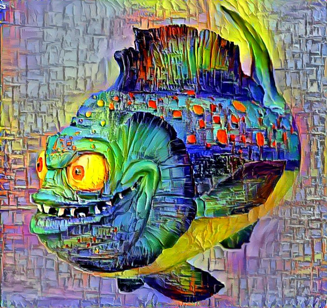 Angry fish