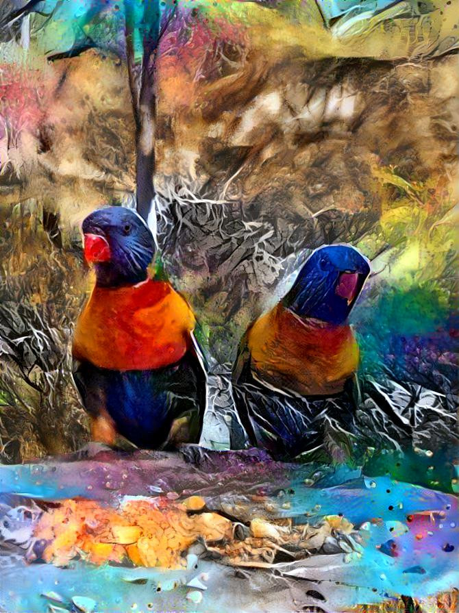 Rainbow lorikeets