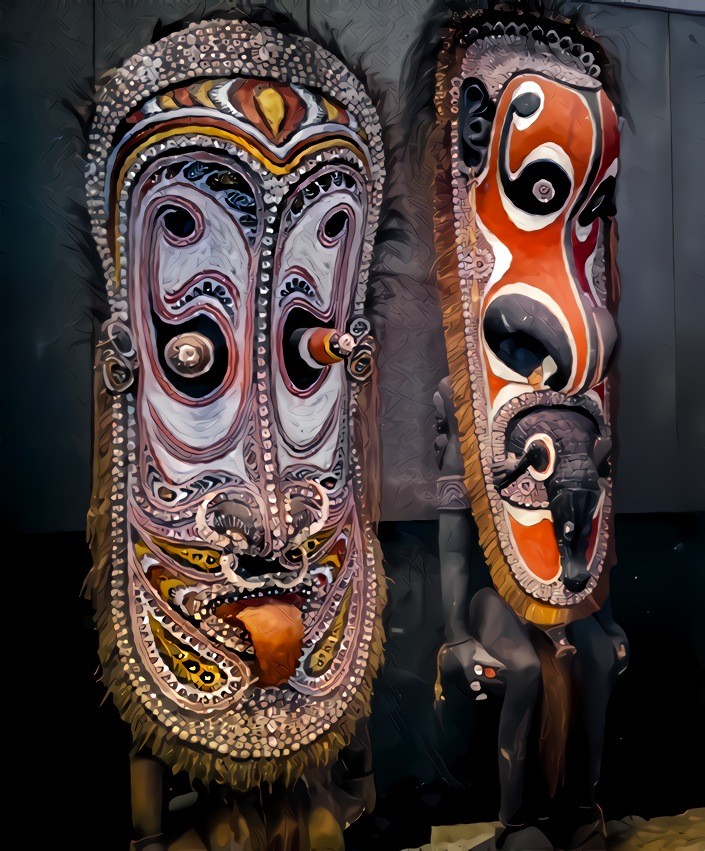 Papua New Guinea wood sculptures