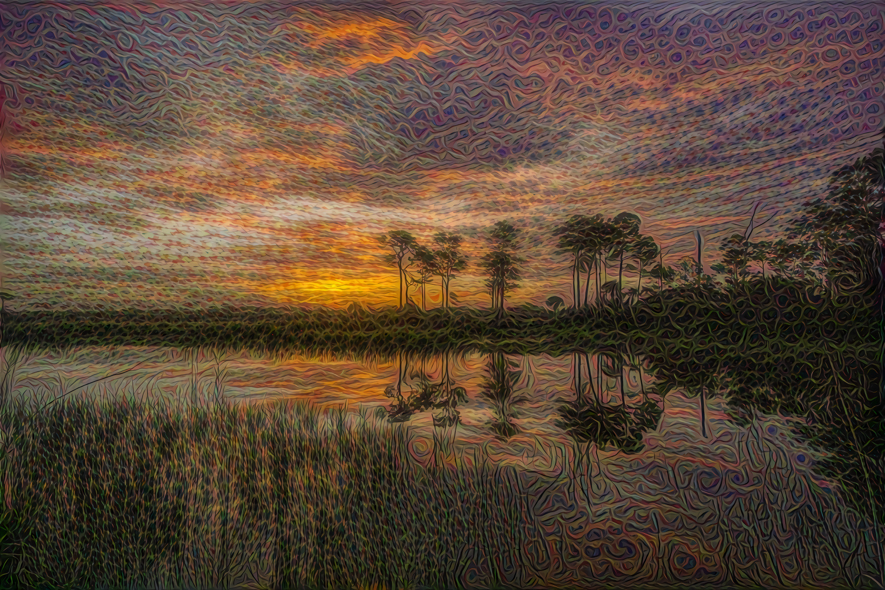 Sunset in the Marsh