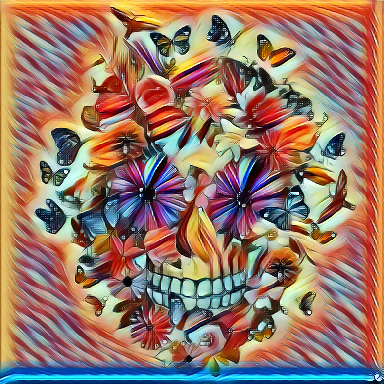 Flower skull