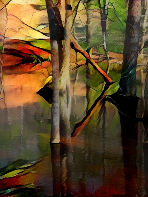 Reflected Trees, DuPont State Forest