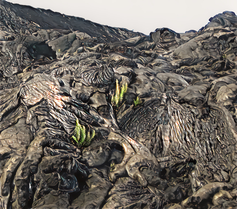 Pahoehoe lava, Hawaii