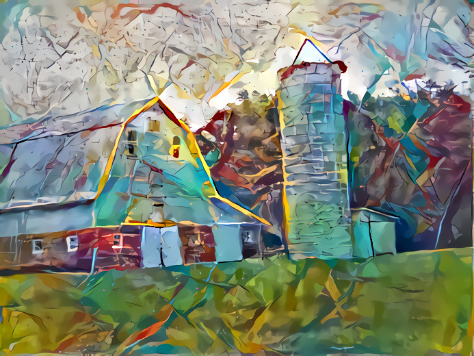 Stone Silo and A Barn #1