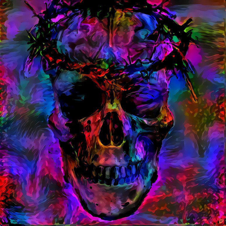 Neon Skull