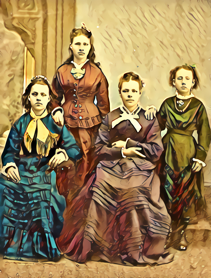 Mary, Mathilda, Ella Jonsson and Lottie Larson