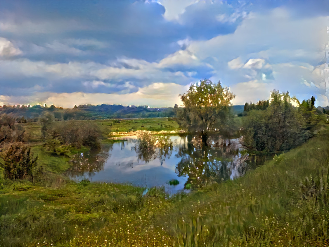 Okay, so here's a throwback contained in 3 images to last May when a river flowing through my hometown has welled a bit...