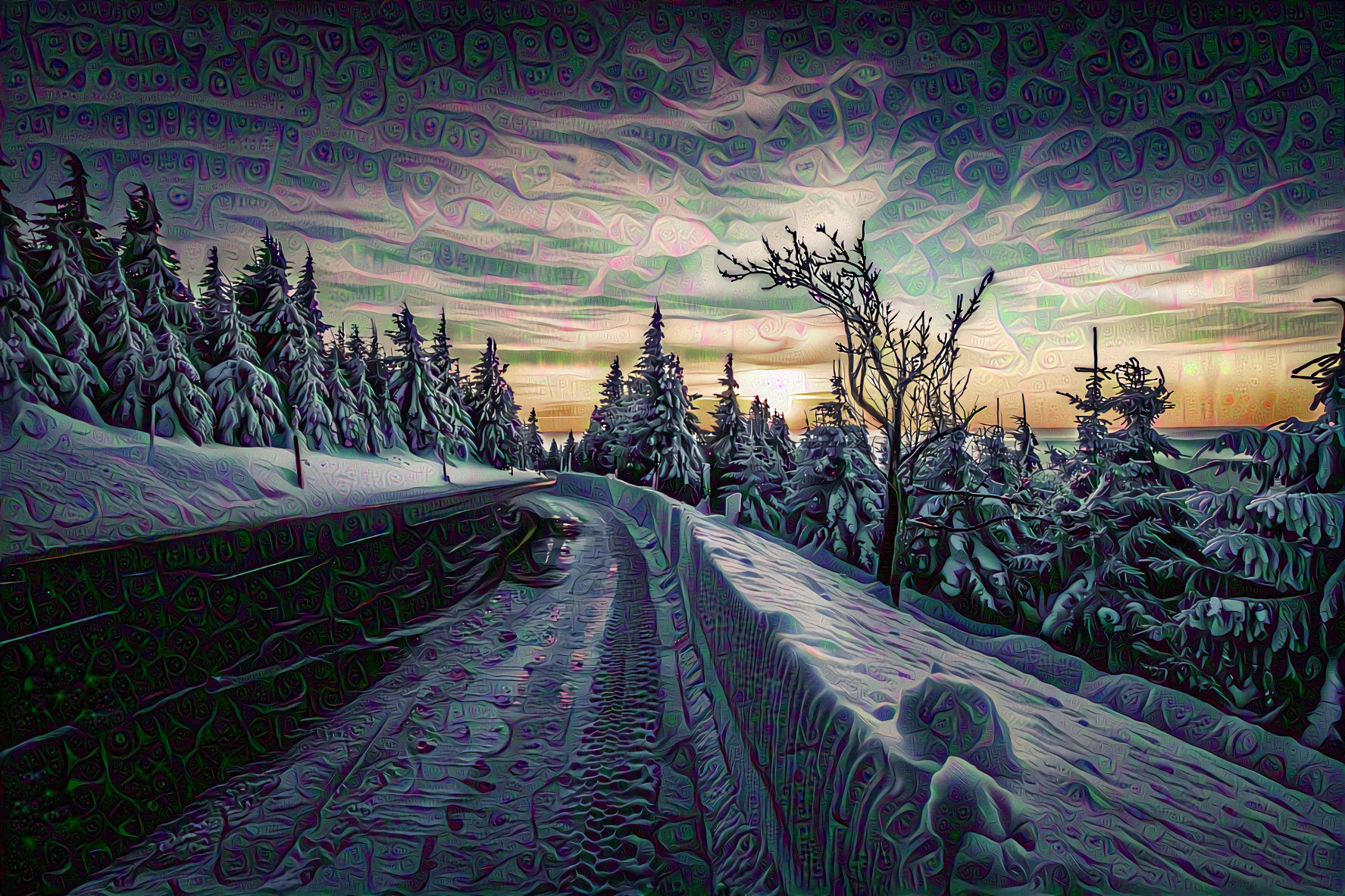 Winter Snowy Road