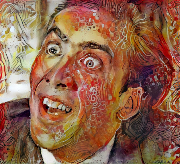 nicolas cage, painting