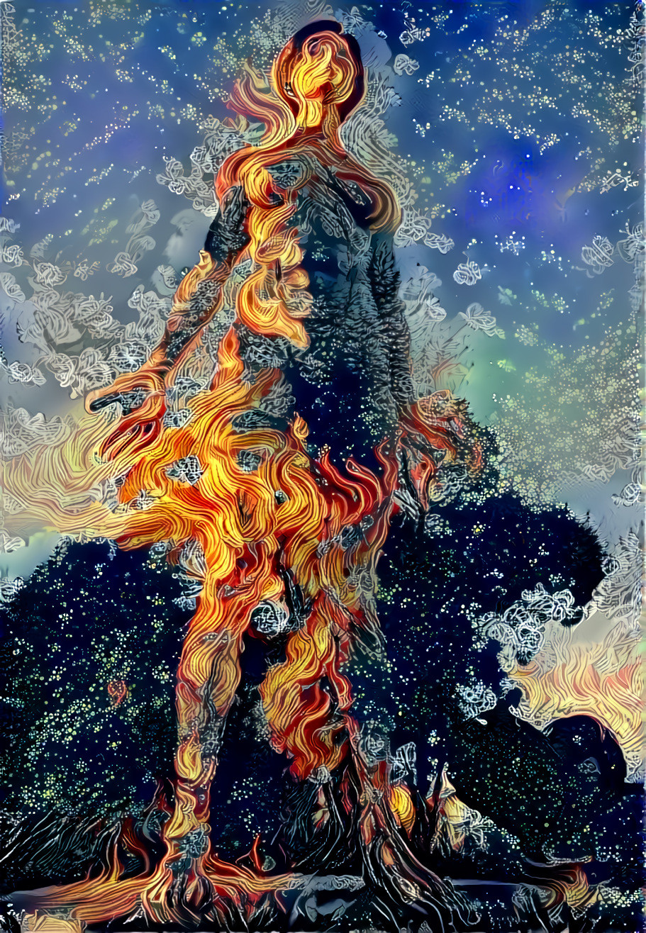 [ Gaia Caecilia ]:  She weaves a Fire blanket from the Embers of Her Heart