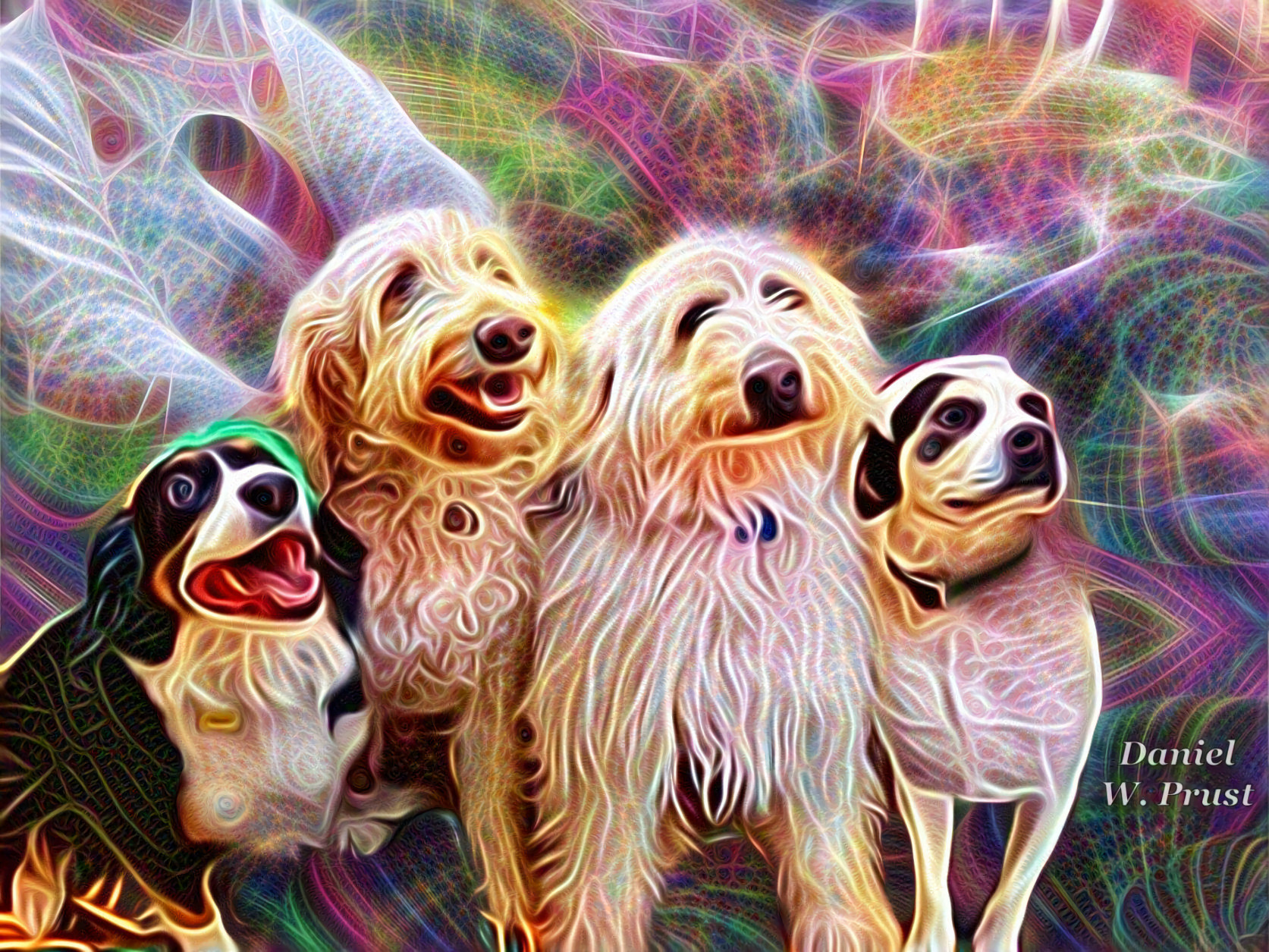 Auntie’s Doggos - Dream Art by Daniel W. Prust