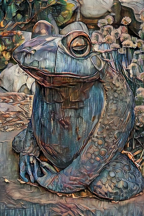 DDG Frog waiting for a kiss