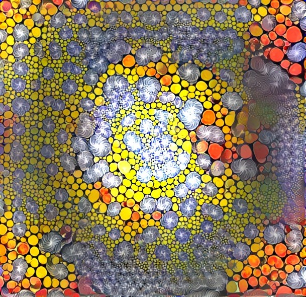 The Moon in the style of Barbara Takenaga