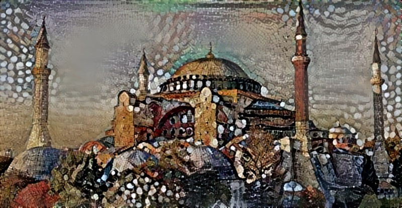 The Hagia Sophia - Justinian and Theodora Mural Filter