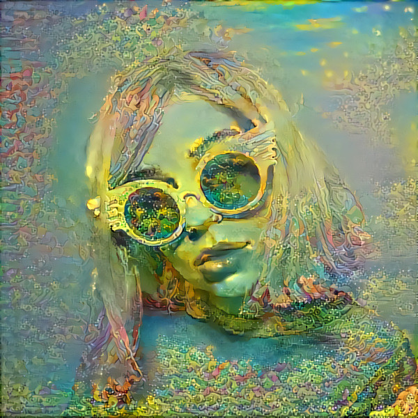 mars argo in sunglasses, green, yellow, retexture