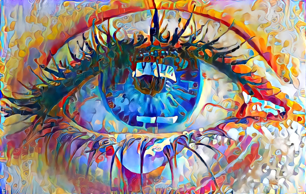 Eye colorful