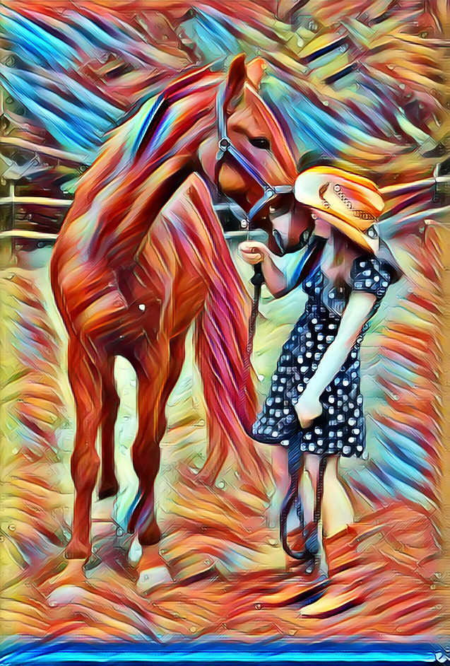 A girl and her horse