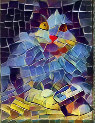 Tv cat - mosaic