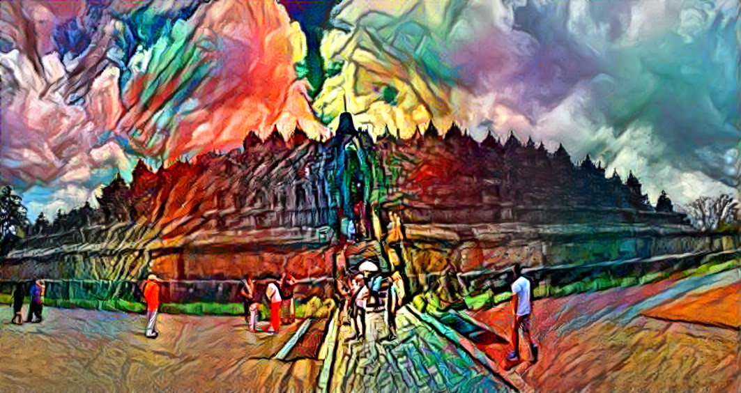 Borobudur technicolour freakout