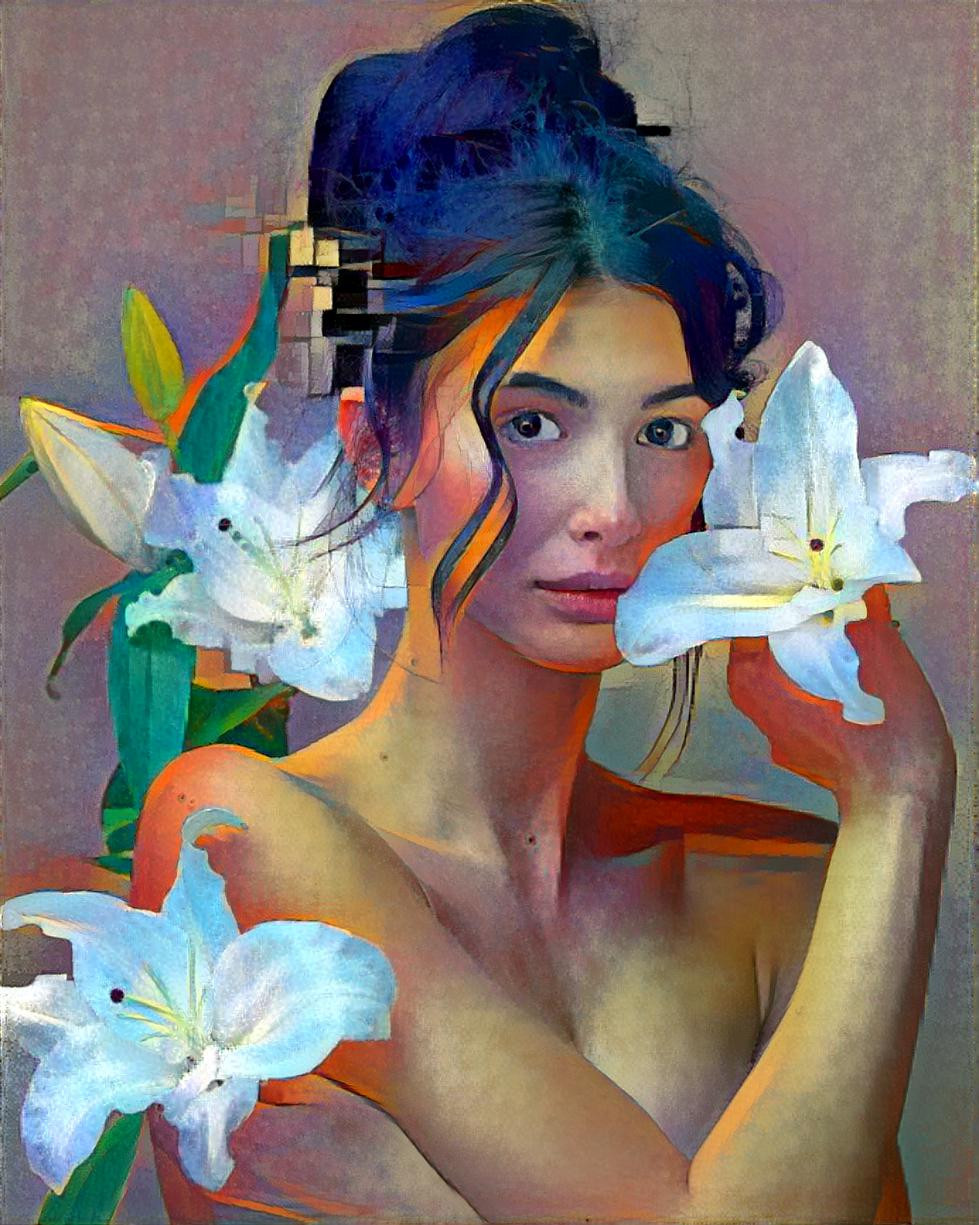 woman with flowers 7