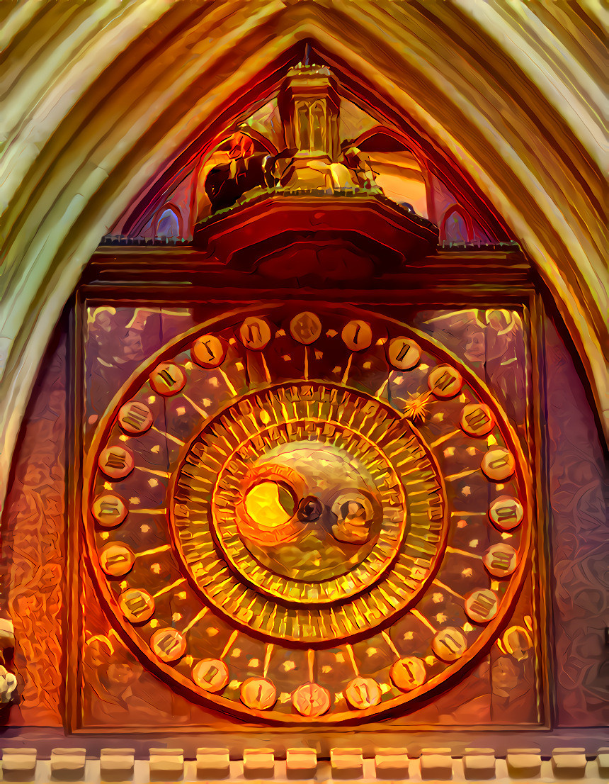 Astronomical clock in Wells, Somerset