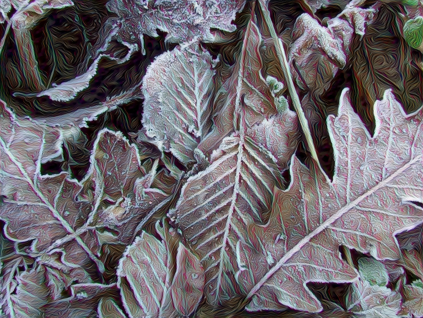 Frosted Leaves