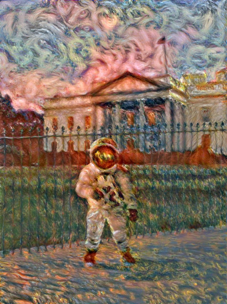 Astronaut at the Whitehouse