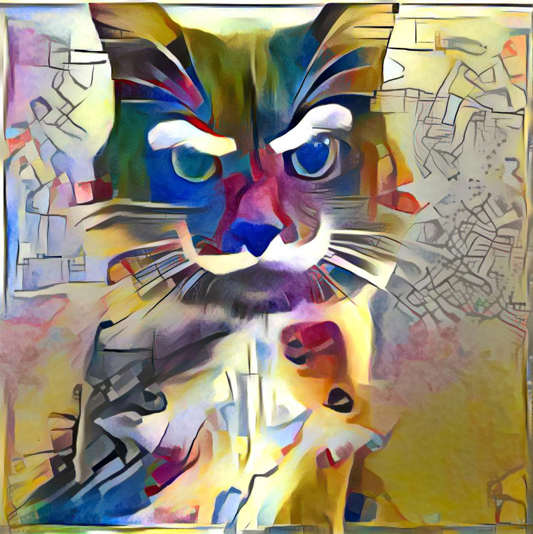 Schrodinger cat of Kandinsky