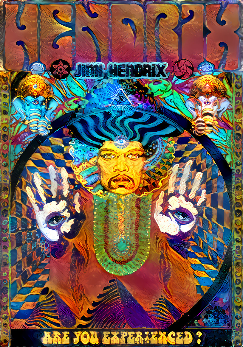 JIMI HENDRIX - Original Poster Art created by akash_AesthetikRebel...