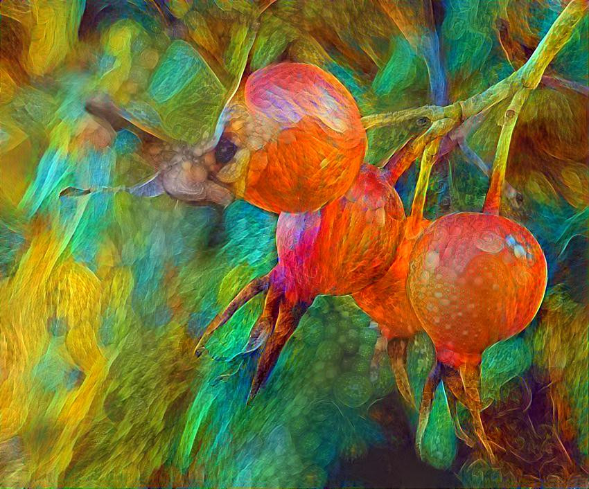 Rosehips - vivid colors